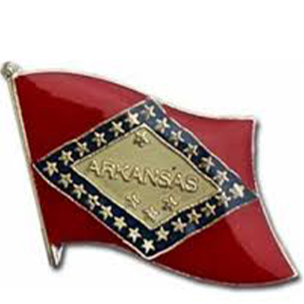 Pin-- AR. Flag, Square